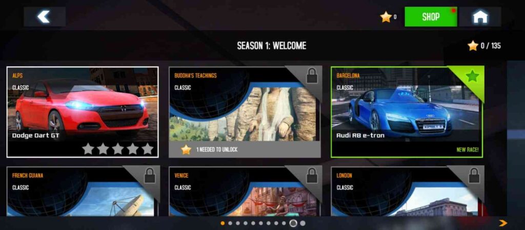 Seasons in Asphalt8 Game