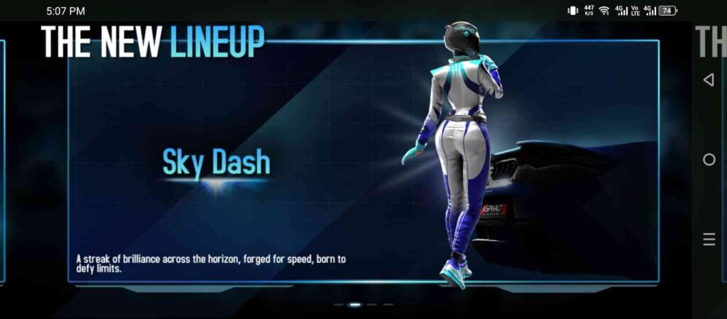 Sky Dash in Asphalt8 Game