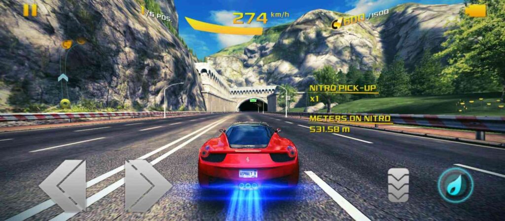 Nitro use in Asphalt8 Game